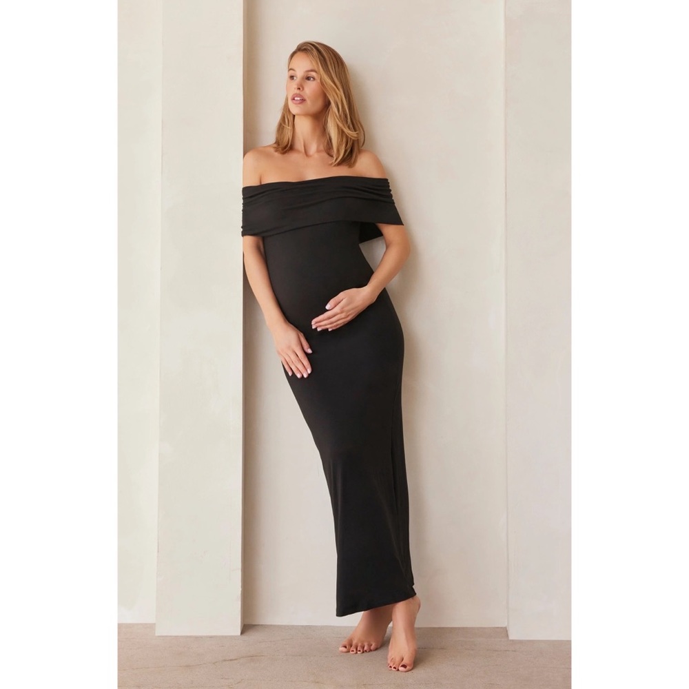 Bumpsuit The Bianca Maternity Dress Off Shoulder